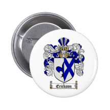 ERICKSON FAMILY CREST -  ERICKSON COAT OF ARMS PIN