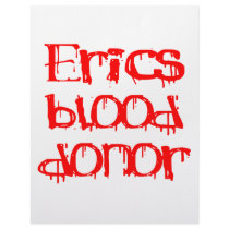 Erics Blood Donor Personalized Letterhead