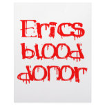Erics Blood Donor Personalized Letterhead