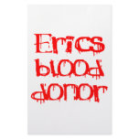 Erics Blood Donor Stationery