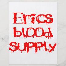 Erics Blood Supply Custom Flyer
