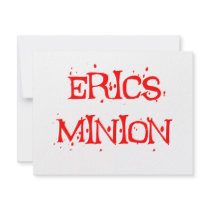 Erics Minion invitations by Fangtastic Erics Minion invitations