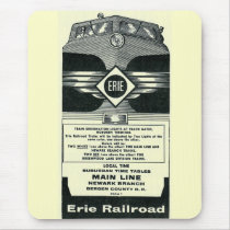 Erie Railroad Suburban Time Tables Cover 1958 mousepads