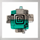 Erik Abel Print: Building Blocks (Turquoise)