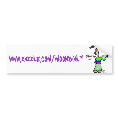 Erin copy, www.zazzle.com/moondial* bumper sticker by Moondial