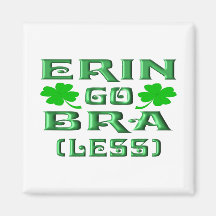 Erin Go Bra (Less) Refrigerator Magnets