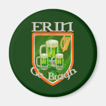 Erin Go Bragh - Eire lovers Irish Cultur gift Fridge Magnet
