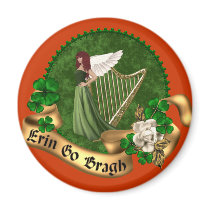 Erin Go Bragh Irish Fridge Magnet