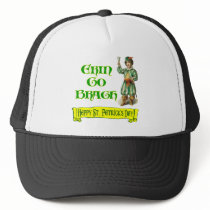Erin Go Braugh Happy St. Patrick's Day Saying Trucker Hats