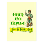 Erin Go Braugh Happy St. Patrick's Day Saying Postcards