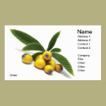 Eriobotrya Japonica tarjetas de negocio