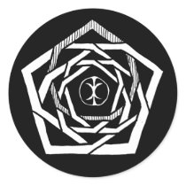 Erisian Mandala Reverse Stickers