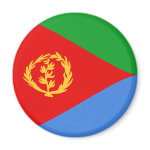 Eritrea Fisheye Flag Magnet