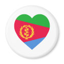 Eritrea Flag Heart magnets by Vexillophile Eritrea Flag Heart magnets