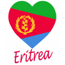 Eritrea Flag Heart t-shirts by Vexillophile Eritrea Flag Heart t-shirts