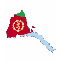 Eritrea flag map t-shirts