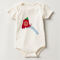 Eritrea flag map t-shirts