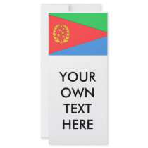 Eritrea Flag Personalized Rack Card