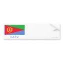 Eritrea Flag with Name in Tigrinya bumper stickers by Vexillophile Eritrea Flag with Name in Tigrinya bumper stickers