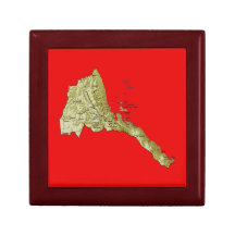 Eritrea Map Gift Box