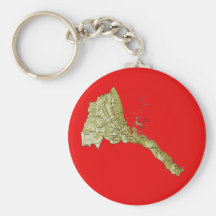 Eritrea Map Keychain
