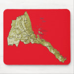 Eritrea Map Mousepad