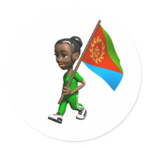 Eritrean Girl stickers