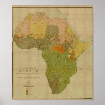 Languages Of Africa. Language Map of Africa