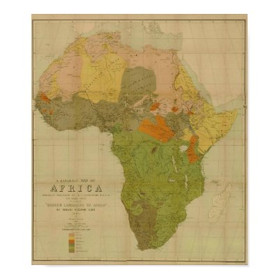 Languages Of Africa. Language Map of Africa