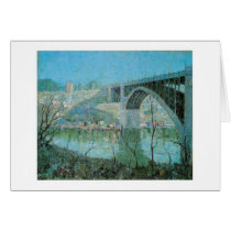 Ernest Lawson, Spring Night Harlem River Greeting Cards
