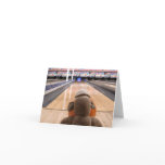 Ernie the Sock Monkey Bowling Note Card