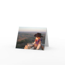Ernie the Sock Monkey Palouse WA Notecard