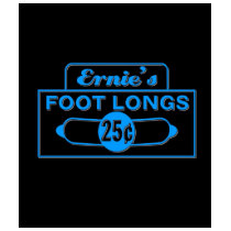 Ernie's Foot Longs t-shirts by markthaler Ernie's Foot Longs t-shirts