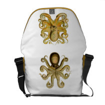 Ernst Haeckel Octopus messenger bag