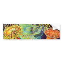 Ernst Haeckel's Sea Anemones Bumper Stickers