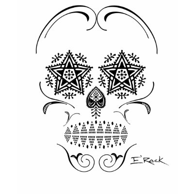 ERock Sugar Skull babydoll Tee Shirts by erocktattoo