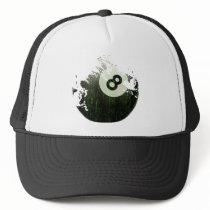 ERODED AND AGED 8 BALL HATS