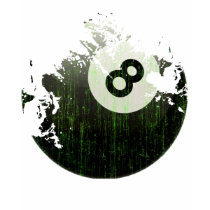 ERODED AND AGED 8 BALL TEE SHIRT