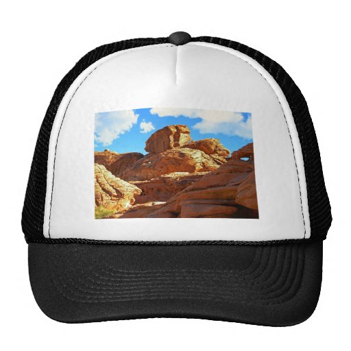 Eroded Red Sandstone Hats
