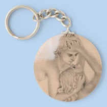 Eros and Psyche Keychain keychains