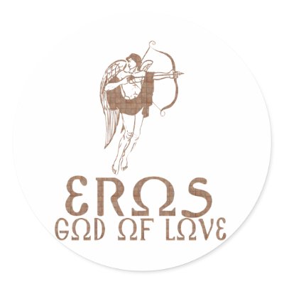 Eros Round Sticker by nakedzealot