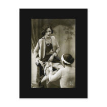 Erotic Postcard - Lady and her Maid