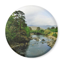 Erriff River Below The Ashleigh Falls Near Leenane Fridge Magnets