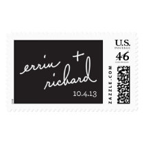 Errin and Richard save the date stamp stamps