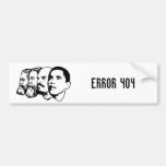 ERROR 404 bumper sticker