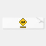 Error 404: Democracy Not Found Bumper Sticker