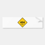 Error 404: Democracy Not Found Bumper Stickers