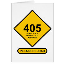 Error 405: Democracy Method Not Allowed Cards