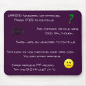 Error Messages mousepad by jmarkafghans Error Messages mousepad