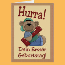 Erster Geburtstag Baer karten